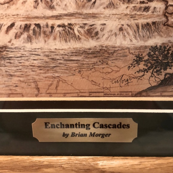 Vintage Lewis & Clark Enchanting Cascades by Brian Morger - 15.25x9.25 - Picture 2 of 5